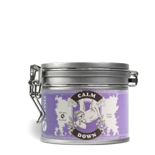 Calm Down Økologisk Te, dåse 60g - Citronmelisse & Salvie